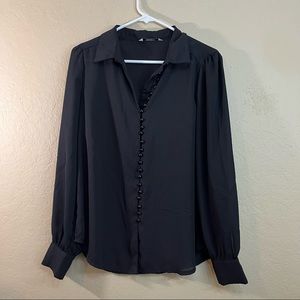 Black Button Down Blouse